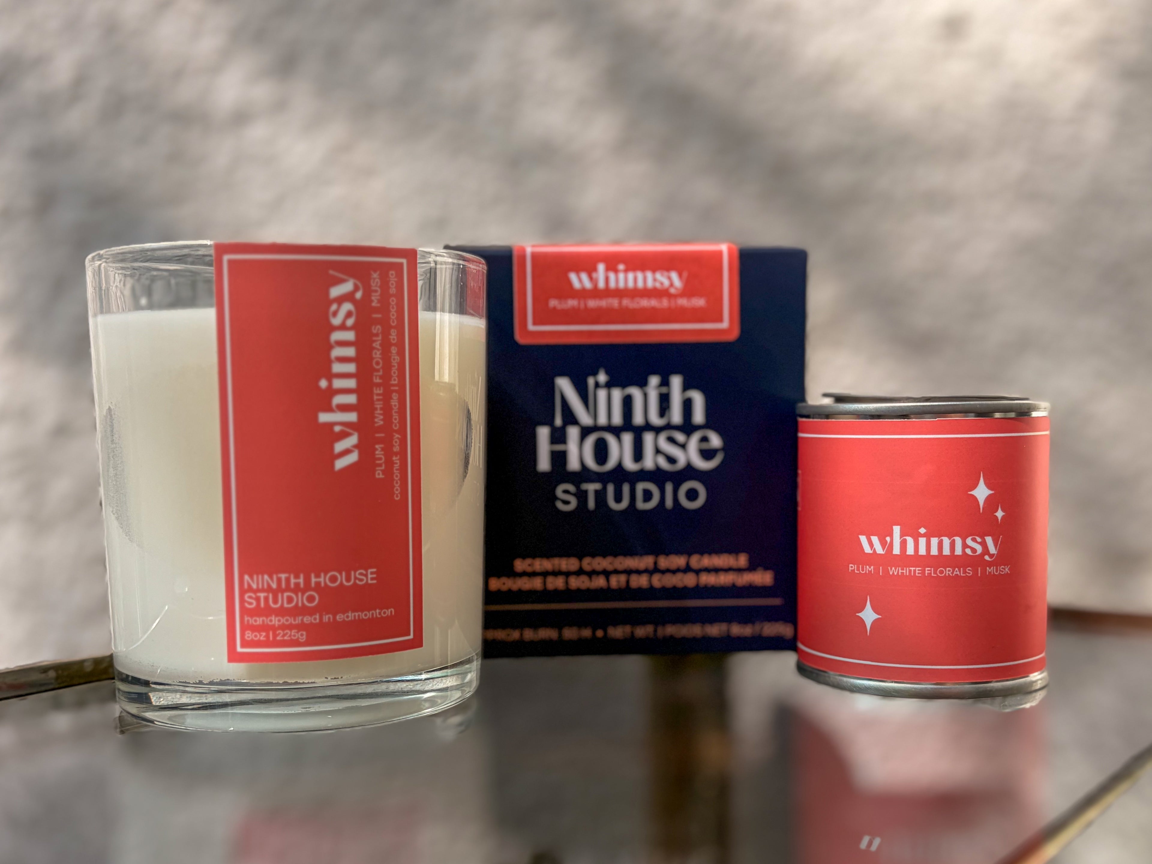Whimsy Candle | Plum • White Florals • Musk
