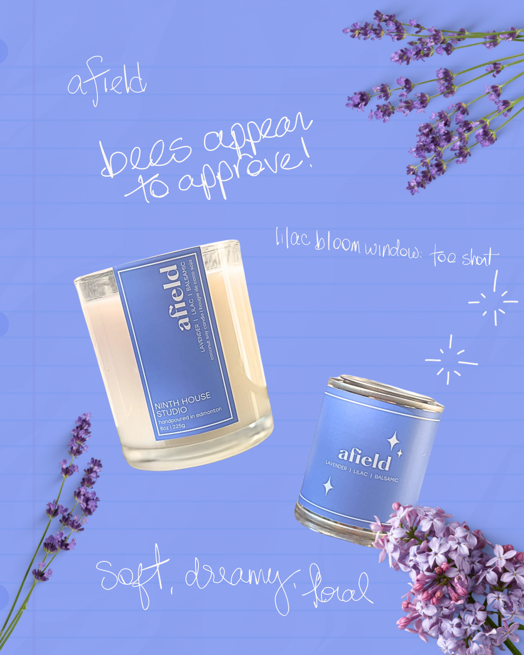 Afield Candle | Lavender • Lilac • Balsamic