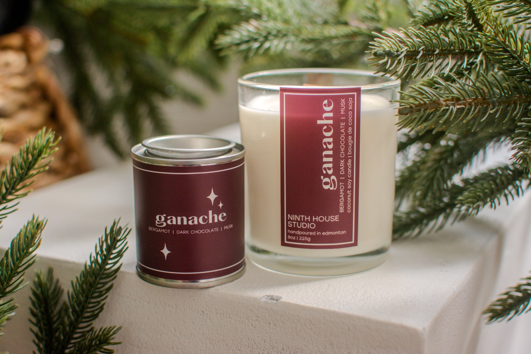 Ganache Candle | Bergamot • Dark Chocolate • Musk