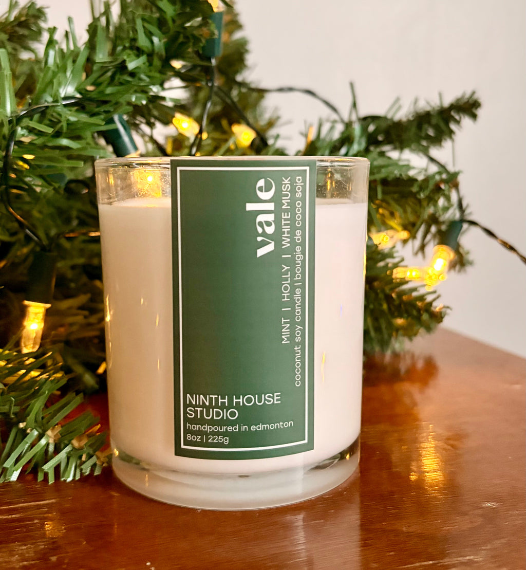 Vale Candle | Mint • Holly • White Musk