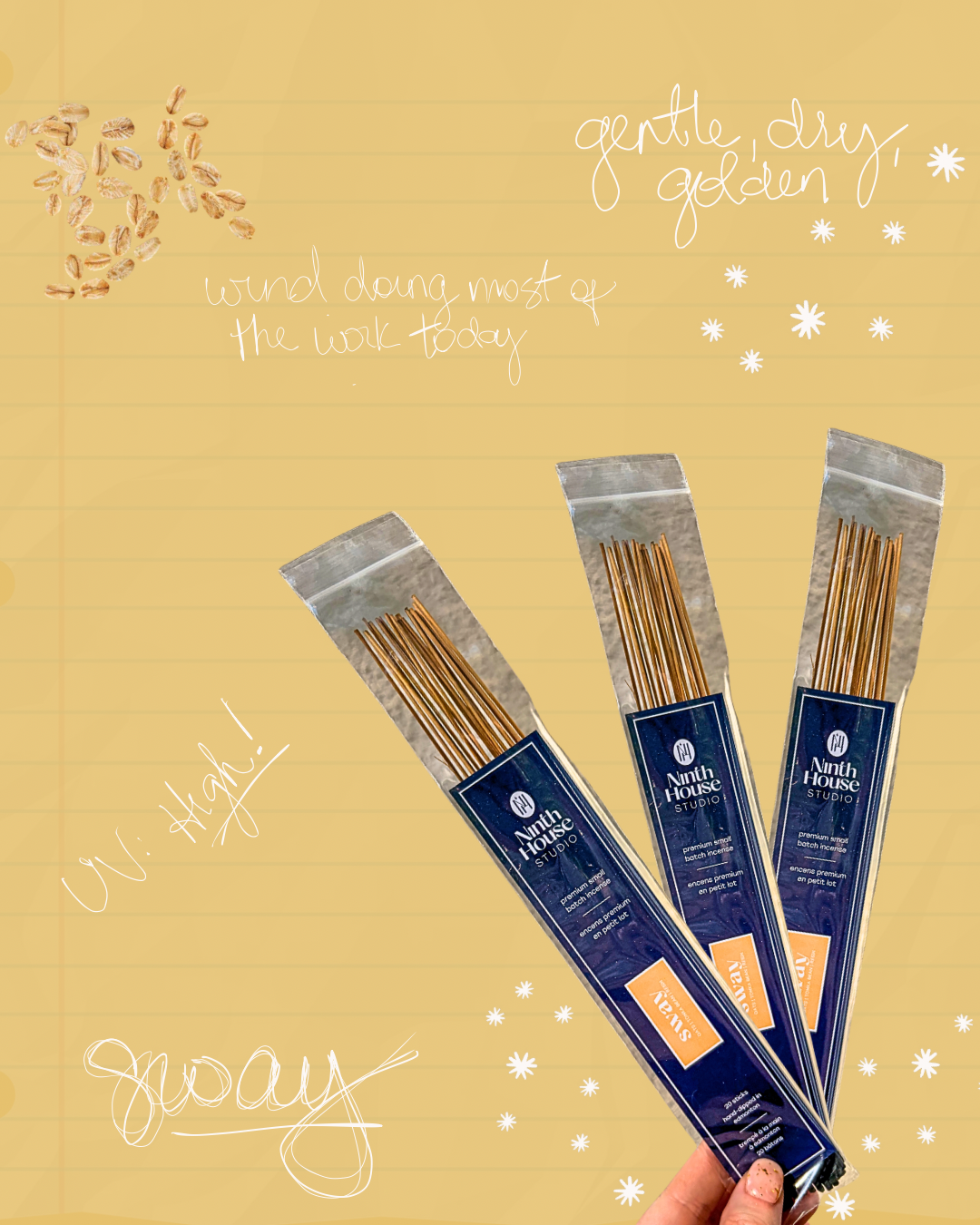 Sway Incense | Oats • Tonka Bean • Resin