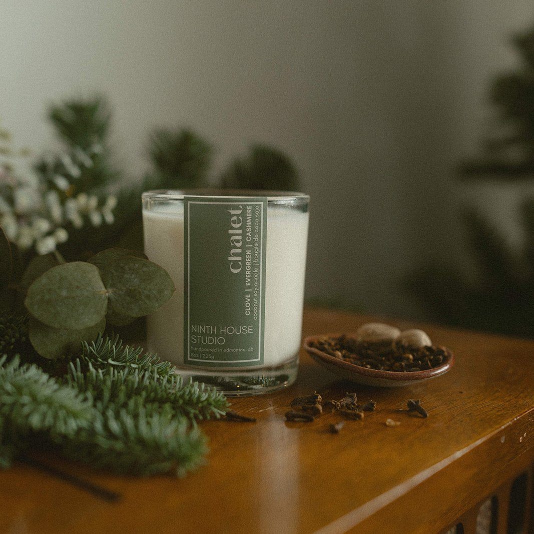 Chalet Candle | Clove • Evergreen • Cashmere