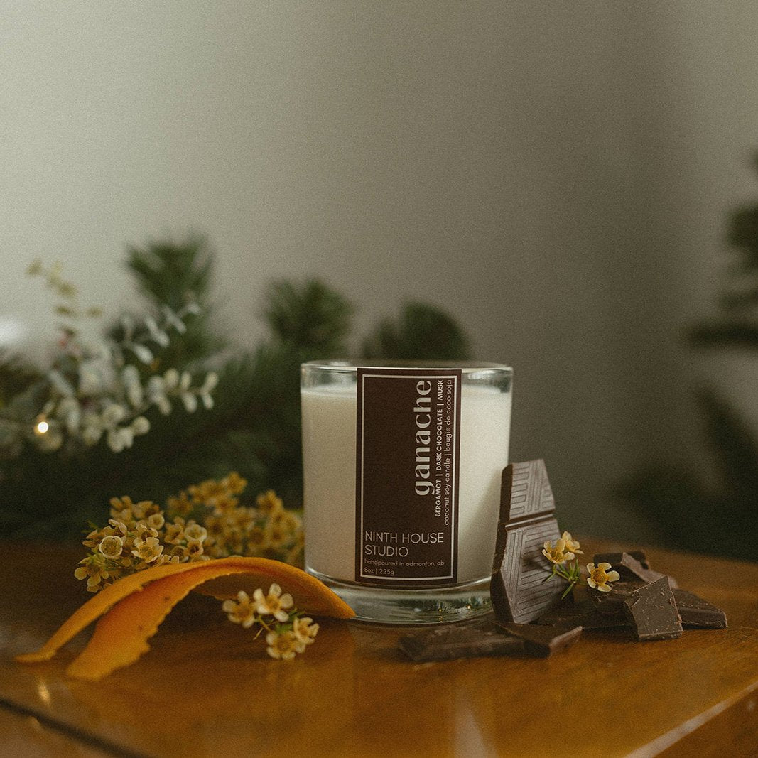 Ganache Candle | Bergamot • Dark Chocolate • Musk