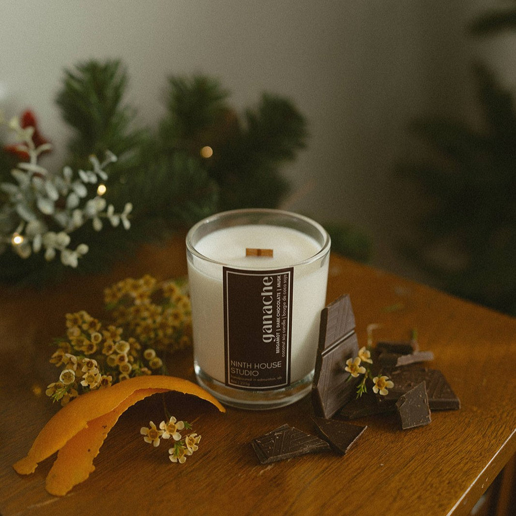 Ganache Candle | Bergamot • Dark Chocolate • Musk